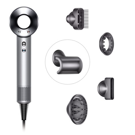 Фен Dyson Supersonic HD07 (белый) с 5 насадками