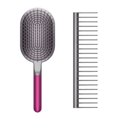 Фен Dyson Supersonic HD03 (фуксия) с 4 насадками, черным дорожным чехлом и расческами