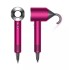 Фен Dyson Supersonic HD07 (фуксия/яркий никель) с 5 насадками, черным дорожным чехлом и подставкой