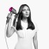 Фен Dyson Supersonic HD07 (фуксия/яркий никель) с 5 насадками и черным дорожным чехлом