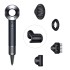 Фен Dyson Supersonic HD07 (черный/серебристый) с 5 насадками и черным дорожным чехлом