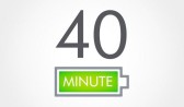 Работа до 40 минут без потери мощности